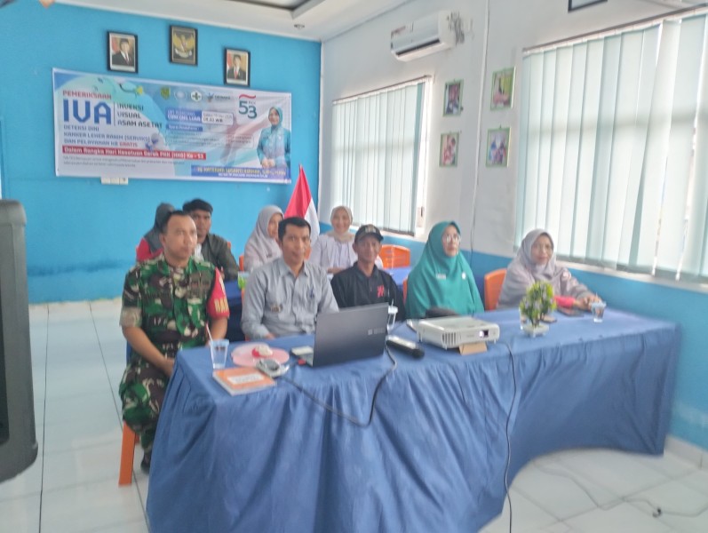 Babinsa Koramil 04/Kuindra Mengikuti Acara Pemeriksaan IVA melalui Zoom Meeting untuk Meningkatkan Kesadaran Masyarakat