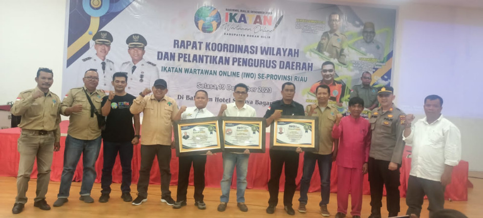 Rakorwil dan Pelantikan PD IWO Se Provinsi Riau di Rohil Bajalan Sukses
