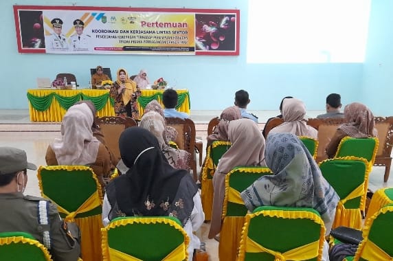 DP2KBP3A Inhil Laksanakan Pertemuan Koordinasi dan Kerjasama Lintas Sektor