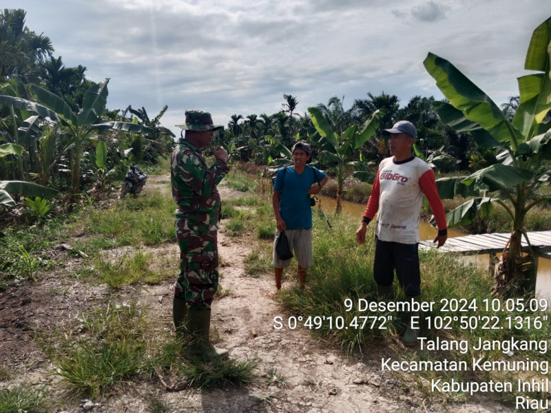 Patroli Karhutla di Wilayah Koramil 09/Kemuning Berjalan Lancar