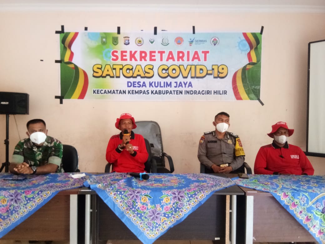 Babinsa 03/Tempuling hadiri Sosialisasi Sekretariat Satgas Covid-19
