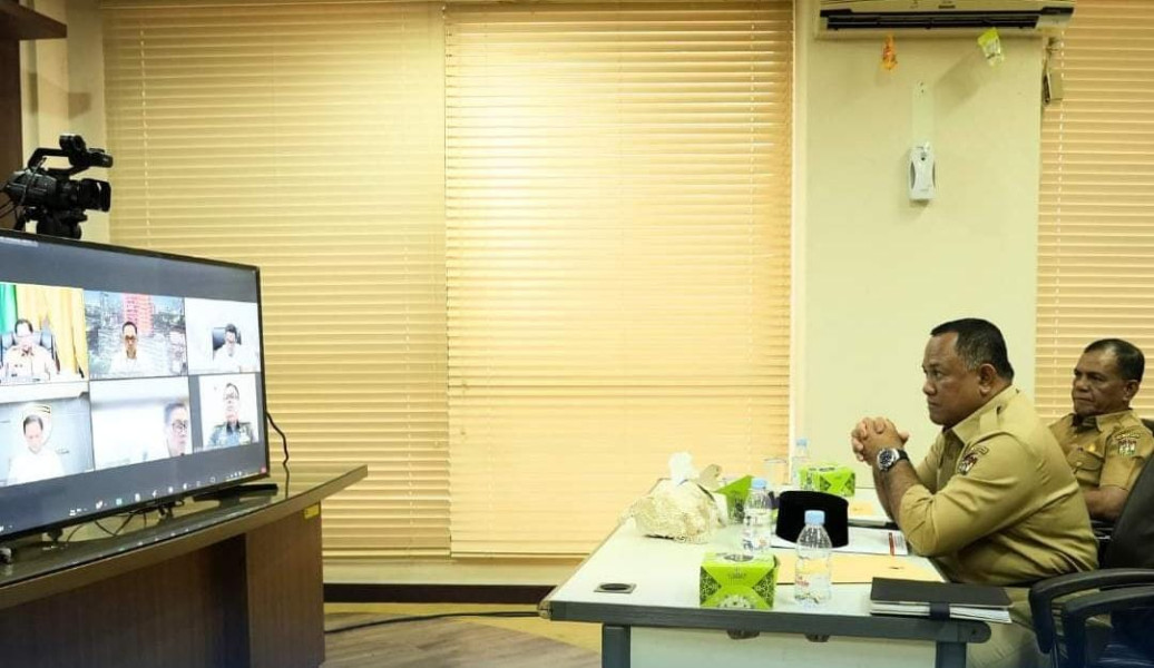 Melalui Rakor Kemendagri, Pj Sekda Kampar Komitmen Untuk Atasi Inflasi