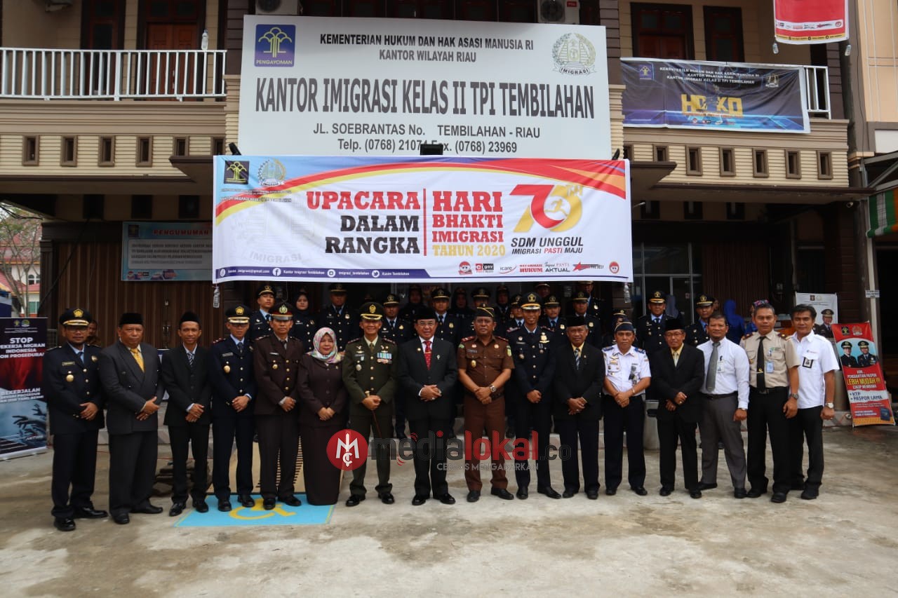 Dandim 0314/Inhil Hadiri HUT Keimigrasian ke-70 