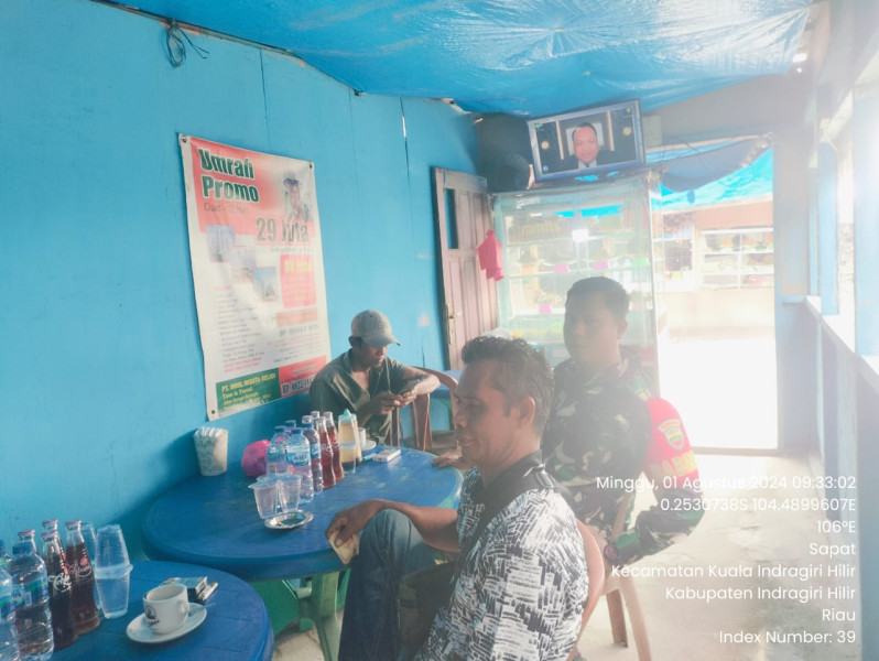 Babinsa Koramil 04/Kuindra Himbau Masyarakat Untuk Selalu Jaga Kesehatan Agar Terhindar Dari Wabah Penyakit