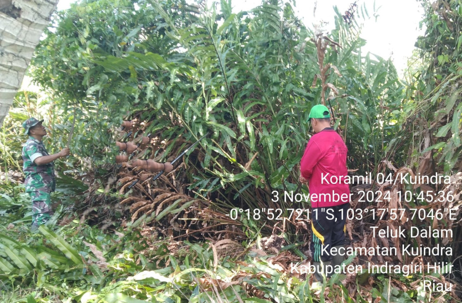 Pencegahan Karhutla Rutin Dilaksanakan Melalui Patroli Bersama Babinsa Koramil 04/Kuindra