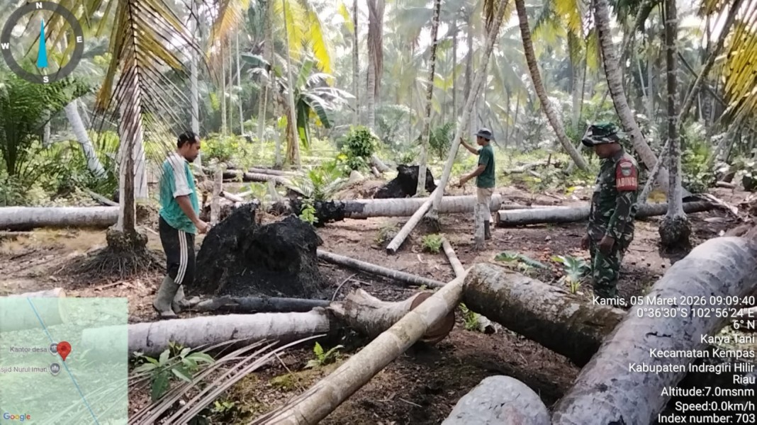 MESKI PUASA, BABINSA KORAMIL 03/TPL PATROLI TAPAL BATAS RAWAN KARHUTLA, WILAYAH AMAN TANPA TITIK API