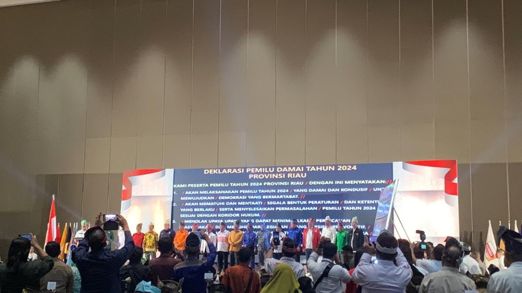 18 Partai Politik Tandatangani Deklarasi Pemilu Damai Tahun 2024