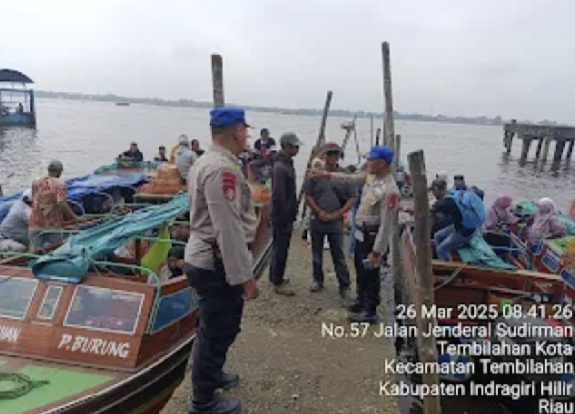 Kaselamatan Masyarakat Jadi Prioritas Satpolairud Polres Inhil Saat Mudik Lebaran 2025