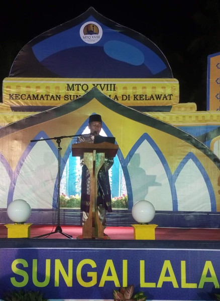 Berlangsung 5 Hari, Pembukaan MTQ XVIII Kecamatan Sungai Lala Meriah