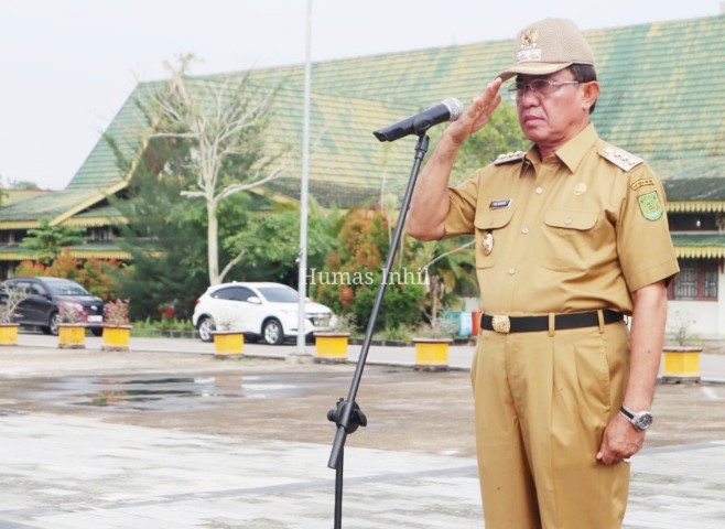 Bupati HM Wardan Pimpin Apel Gelar Pasukan Pengamanan Rangka Pengamanan Pilkades Serentak TH 2019