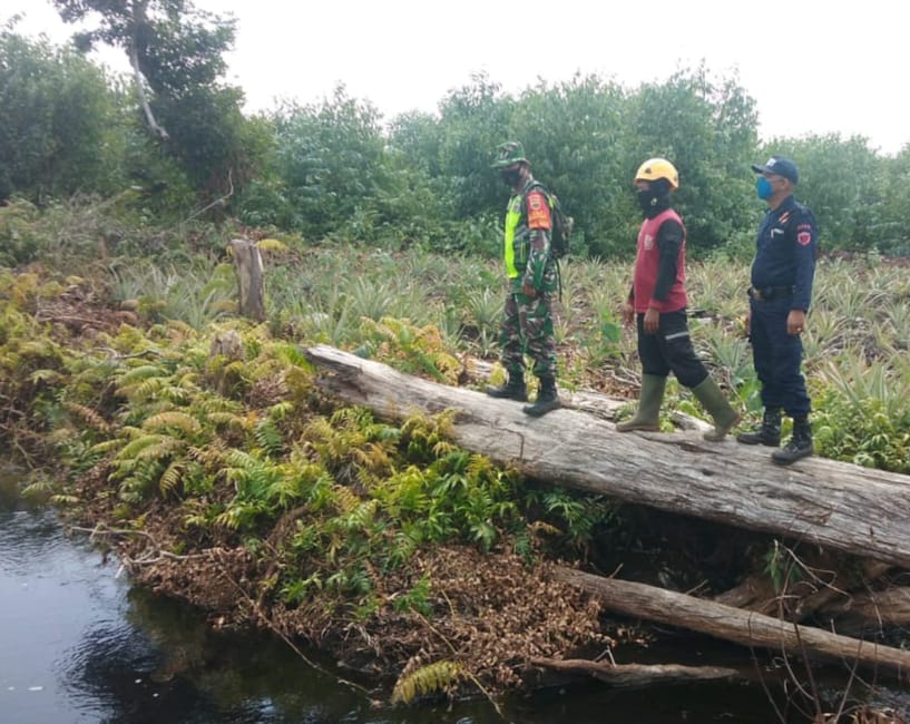 Antisipasi Kebakaran, Babinsa Koramil 03/Siak Rutin Laksanakan Patroli Karlahut