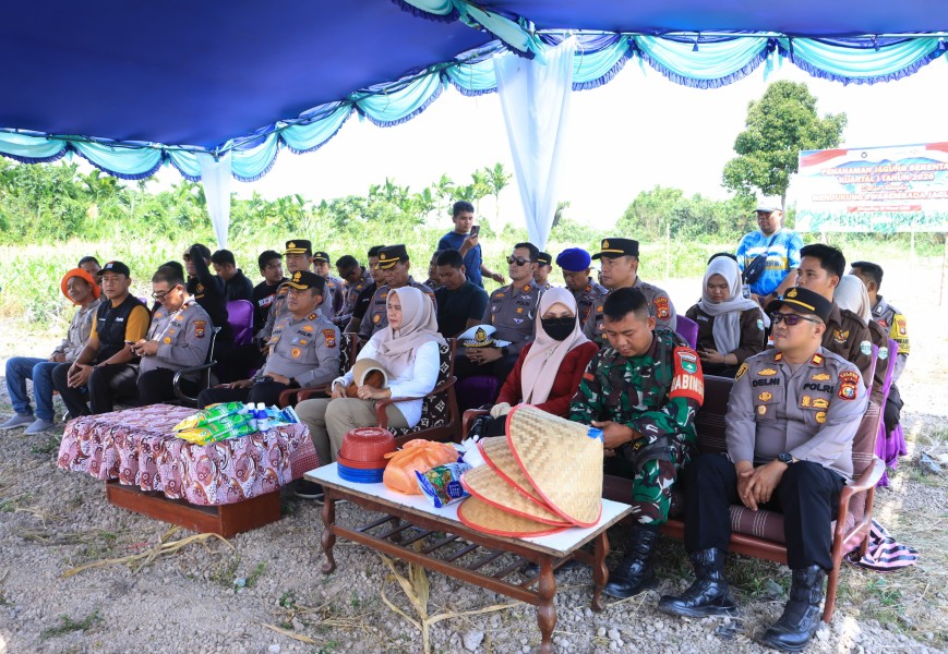 Polres Inhil Ikuti Zoom dan Laksanakan Penanaman Jagung Serentak Kuartal I 2026 di Tempuling