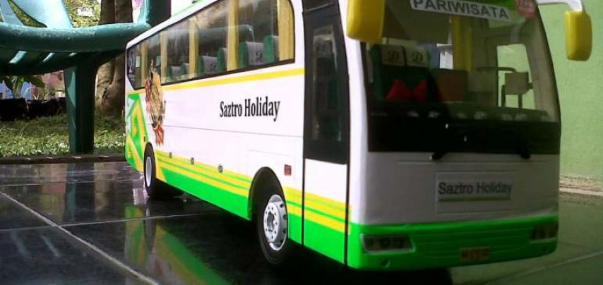 Waw! Miniatur Bus Asal Siak ini Makin Diminati Kolektor 