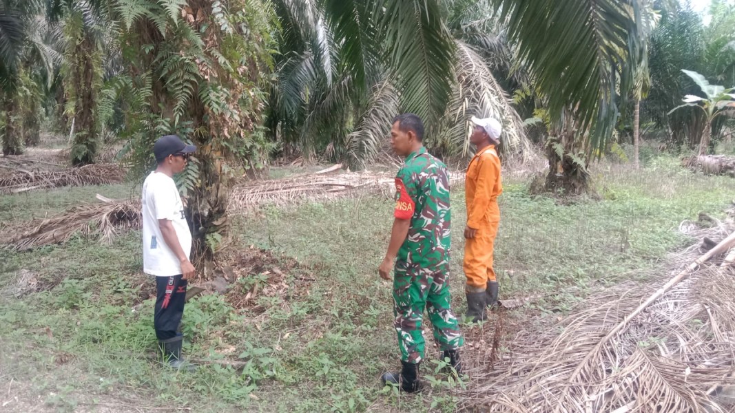 Koramil 07/Reteh dan Masyarakat Bersinergi Jaga Lingkungan dengan Melakukan Patroli Tapal Batas
