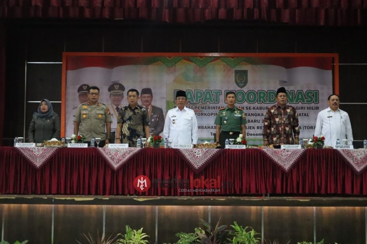 Sambut Nataru 2020, Forkopimda Inhil Gelar Rakoor, Ini Pesan Dandim 0314/Inhil