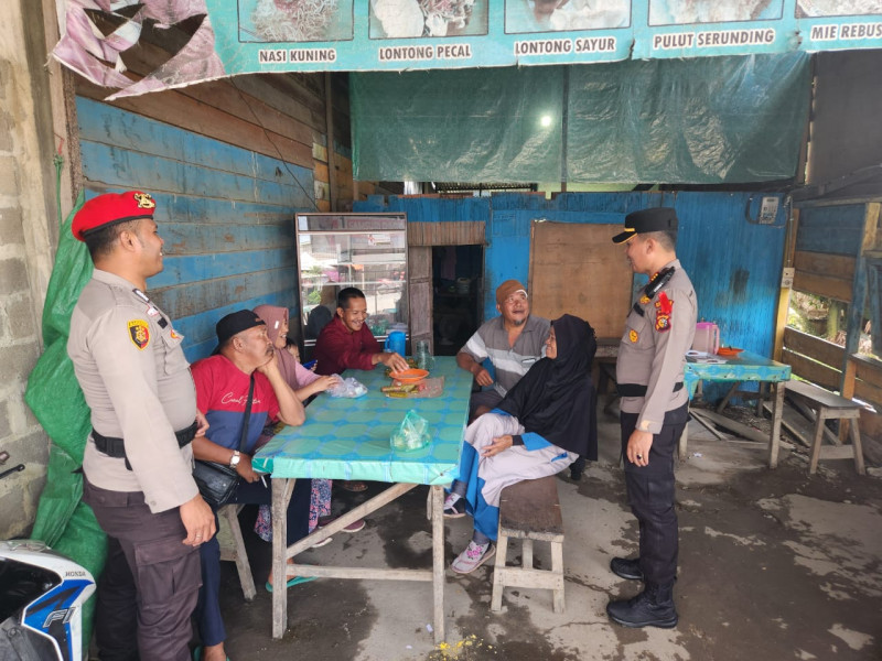 Kapolsek Kempas Patroli Kamtibmas Ingatkan Warga untuk Hadi ke TPS