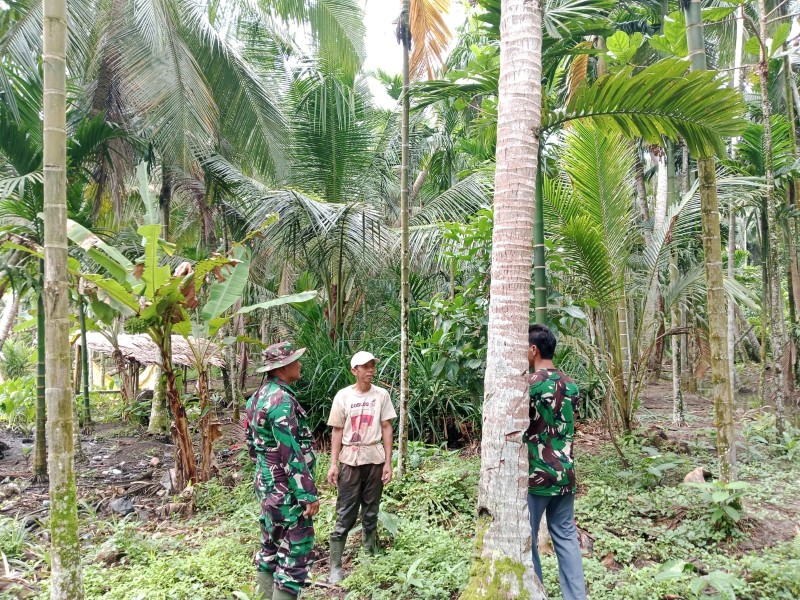 Patroli Tapal Batas di Parit 1 Rutin Dilaksanakan Koramil 07/Reteh