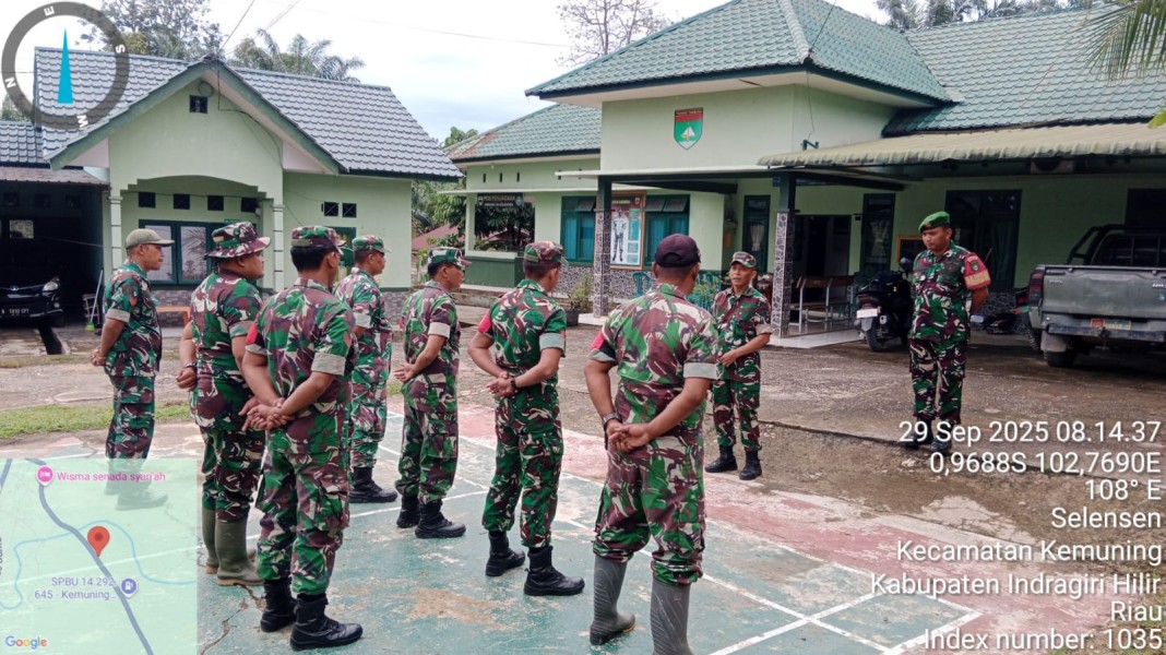 Danramil 09 Kemuning: Apel Harian untuk Meningkatkan Kinerja dan Efektivitas