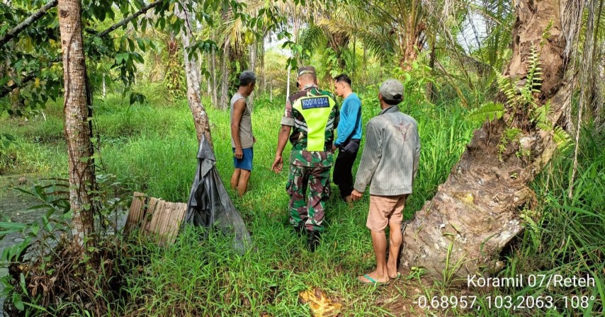 Sosialisasi dan Patroli Pencegahan Karlahut Oleh Babinsa Koramil 07/Reteh