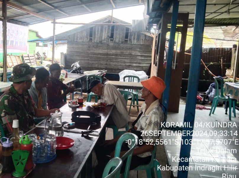 Babinsa Koramil 04/Kuindra Ajak Masyarakat Untuk Jaga Persatuan dan Kesatuan Bangsa