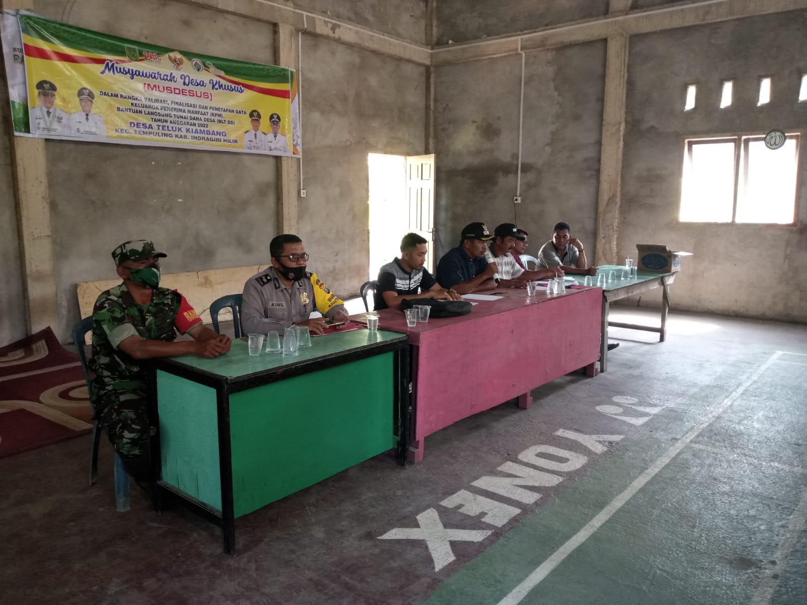 Babinsa Koramil 03/Tempuling Hadiri Musyawarah Desa Khusus Di Desa Teluk Kiambang