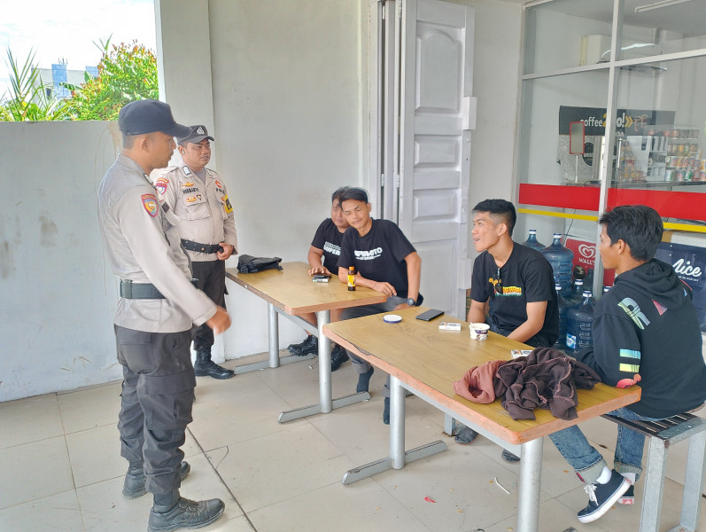 Polsek Kempas Himbau Pemuda Berkumpul Jaga Kamtibmas Pasca Pilkada 2024