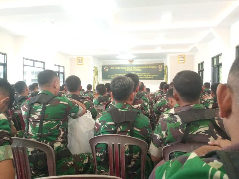 Anggota Koramil 04/Kuindra Hadiri Rapat Anggota Tahunan Koperasi Primkopkar Kodim 0314/Inhil