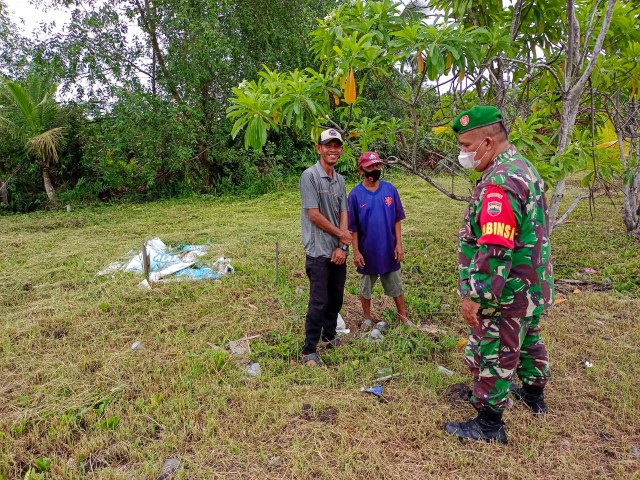 Dihari Kemerdekaan, Babinsa 04/Kuindra Tetap Lakukan Patroli Karhutla