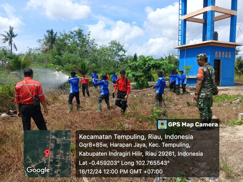 Babinsa Koramil 03/Tpl Hadiri Pelatihan dan Pembinaan Masyarakat Peduli Api PT. SRL