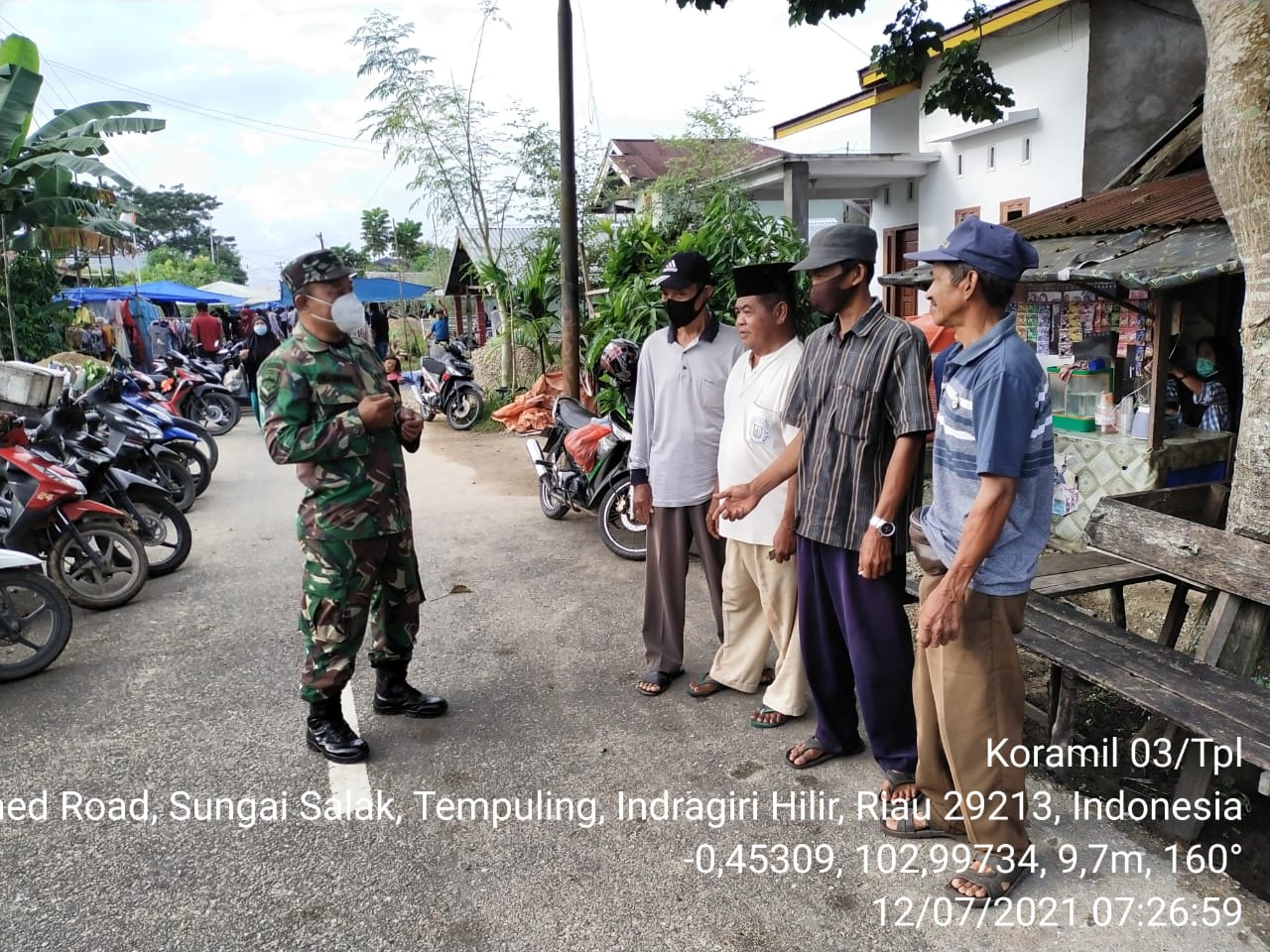 Babinsa Tanjung Pidada Lakukan Komsos dengan Warga Binaan