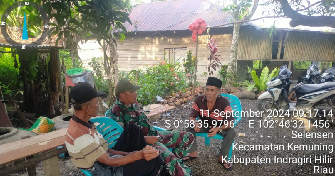 Babinsa Koramil 09/Kmg Himbau Masyarakat Agar Terciptanya Pilkada Damai