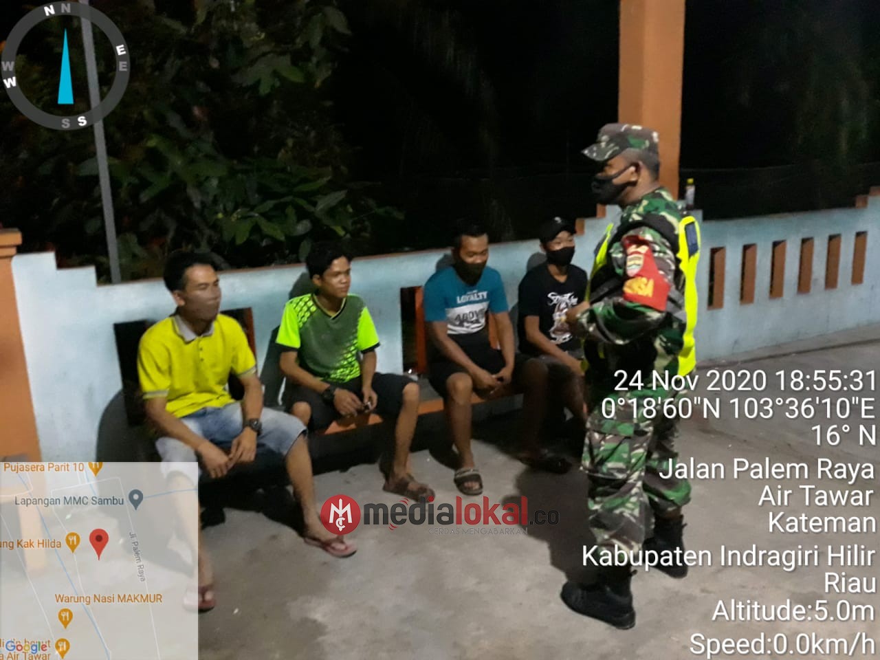 Babinsa Koramil 06/Kateman Gencar Sosialisasikan Protkes 