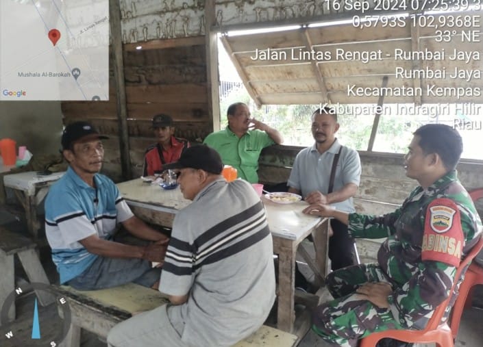 Menjelang Pilkada Serentak Babinsa Koramil 03/Tpl Komsos Dengan Warga Binaan