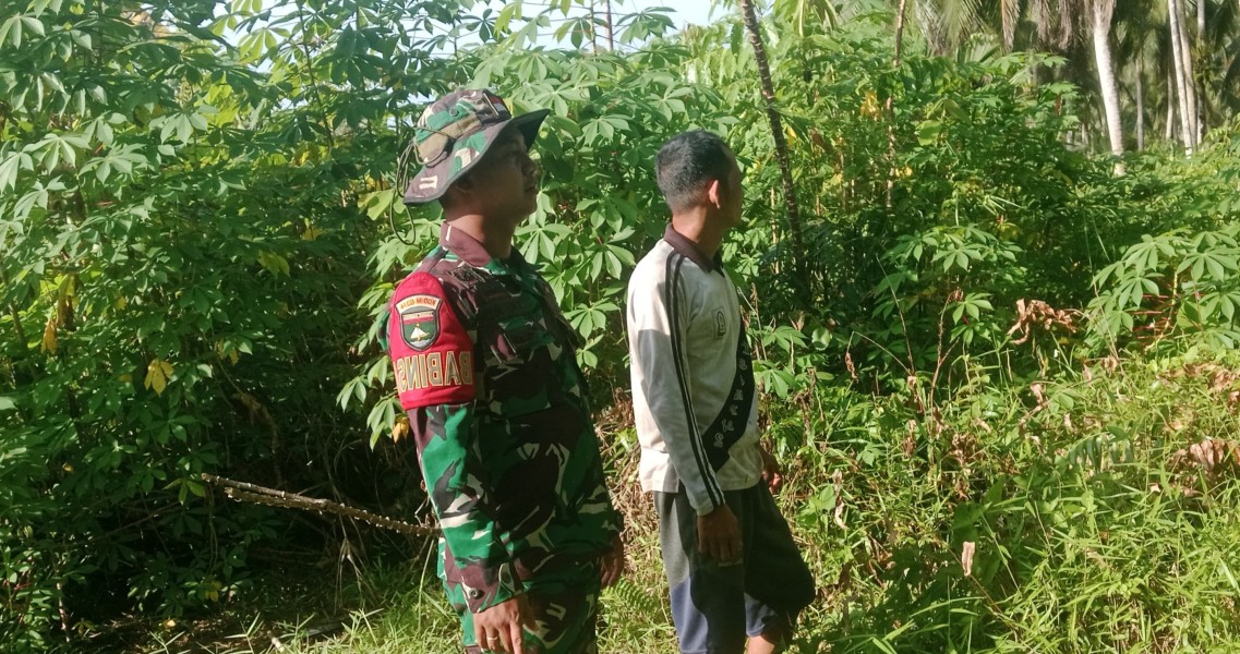 BABINSA KORAMIL 03/TPL PATROLI TAPAL BATAS DI DESA TELUK JIRA – SITUASI AMAN TANPA TITIK API