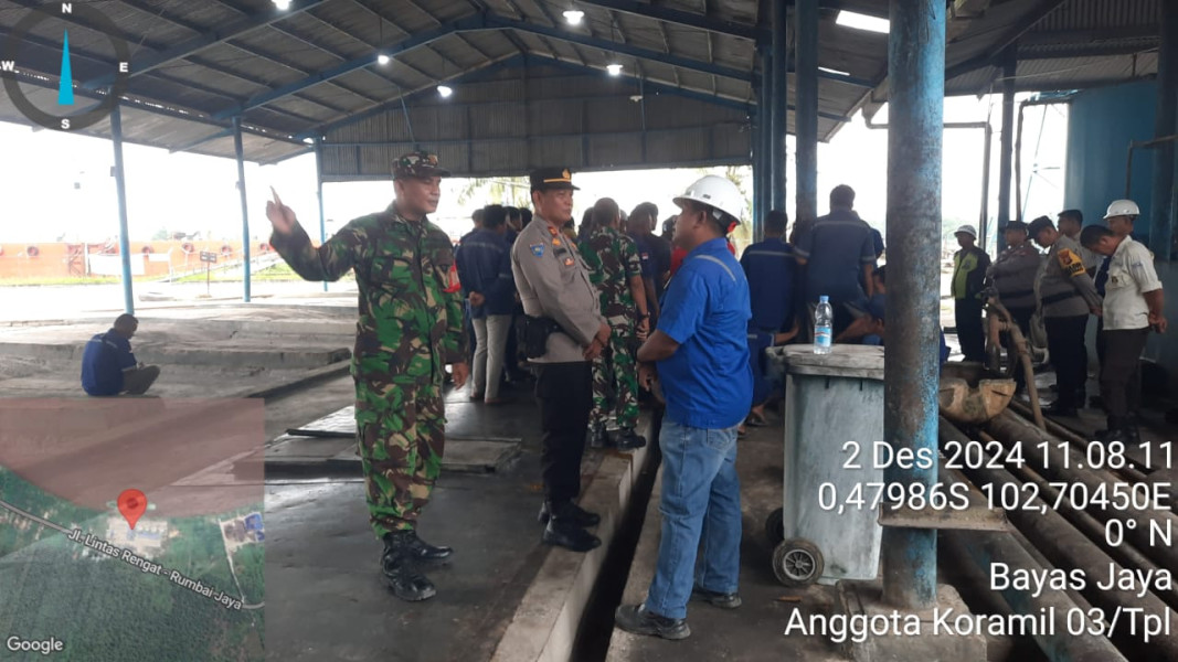 TNI-Polri Kempas Amankan Aksi Mogok Sopir Mobil Tangki PT. SKI