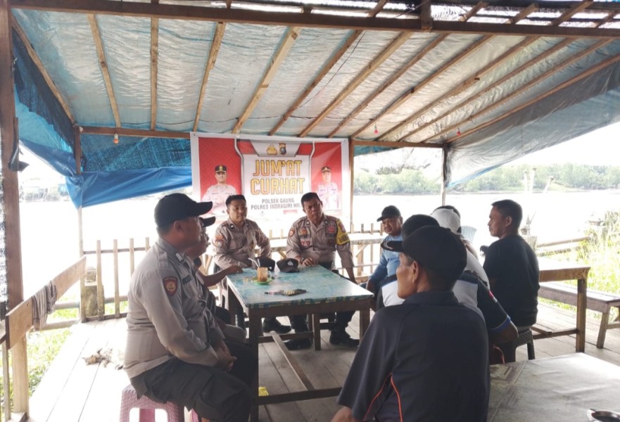 Kapolsek Gaung Gelar Jumat Curhat, Warga Masyarakat Dapat Berdialog Langsung
