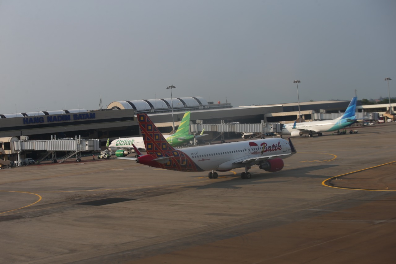 Lalu Lintas Angkutan Udara di Bandara Internasional Hang Nadim Batam Meningkat