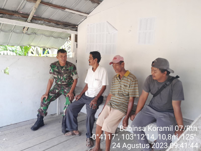 Koramil 07/Reteh Jalin Silaturahmi dan Kerjasama Yang Baik Antar Sesama