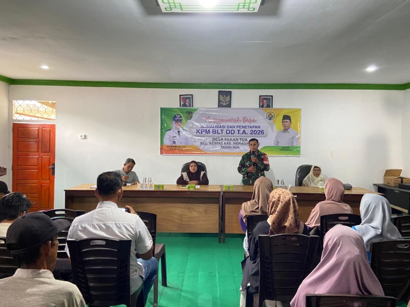 Babinsa Desa Pekan Tua Ajak Masyarakat Sambut Musdes: Fokus pada Transparansi BLT dan Pembentukan Panitia BPD