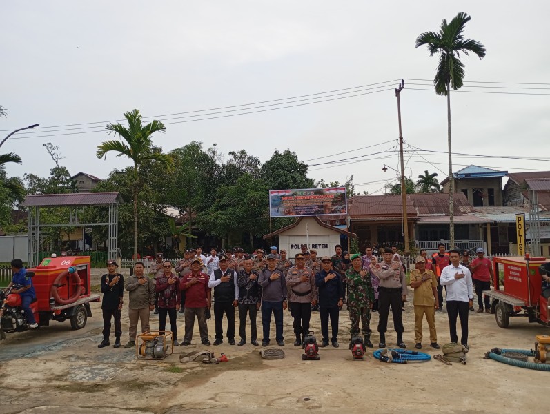 Apel Kesiapsiagaan Pencegahan dan Penanggulangan Karhutla di Kecamatan Reteh