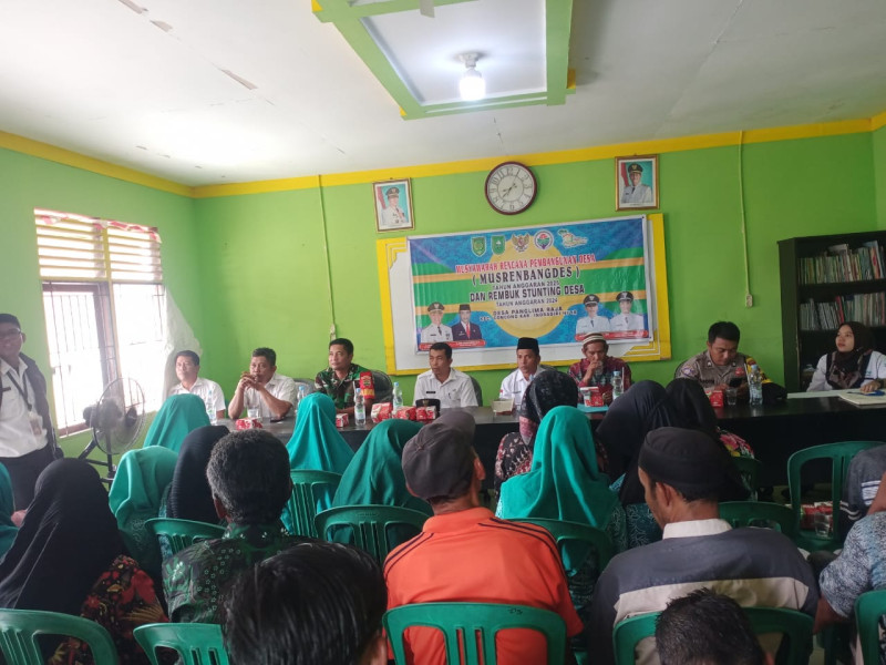 Danramil 04/Kuindra Giat Hadiri Kegiatan Musrembang Desa Panglima Raja