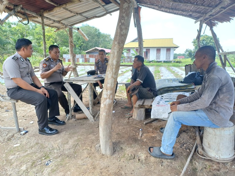 Wakapolsek Siak Melaksanakan Kegiatan Koordinasi Bersama Para Petani