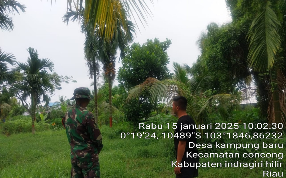 Kegiatan Patroli Karlahut di Concong, Inhil: Babinsa dan Masyarakat Bersinergi