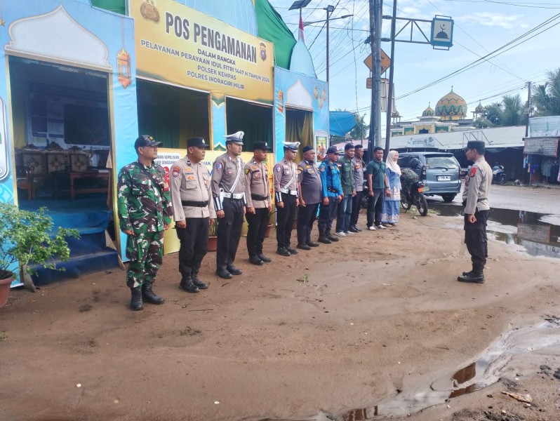 Sinergitas Babinsa Koramil 03/Tpl Siagakan Pengamanan Jelang Idul Fitri 1447 H