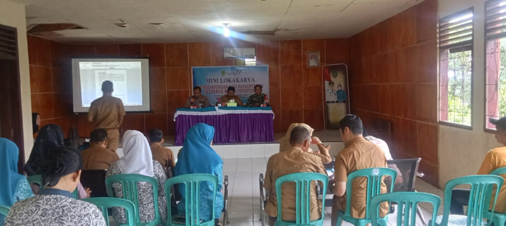 Danramil 09/Kmg Hadiri Kegiatan Loka Karya Pendampingan dan Pemantauan Resiko Keluarga Stunting
