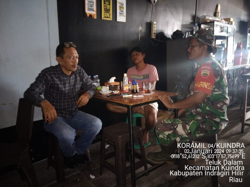 Untuk Mempererat Hubungan Kekeluargaan, Koramil 04/Kuindra Jalin Kebersamaan dan Kekompakan