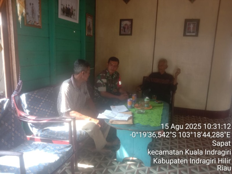 Babinsa Koramil 04/Kuindra Hadir untuk Meningkatkan Kesadaran dan Partisipasi Masyarakat dalam Menjalankan Nilai-Nilai Pancasila