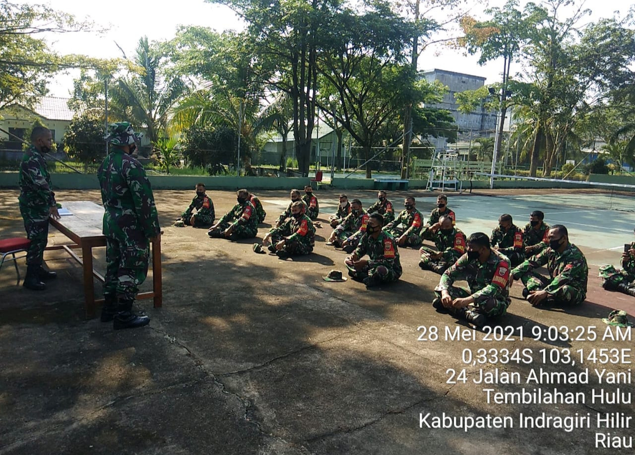 Koramil 02/Tanah Merah Ikuti Kegiatan Latorjab di Kodim 0314/Inhil