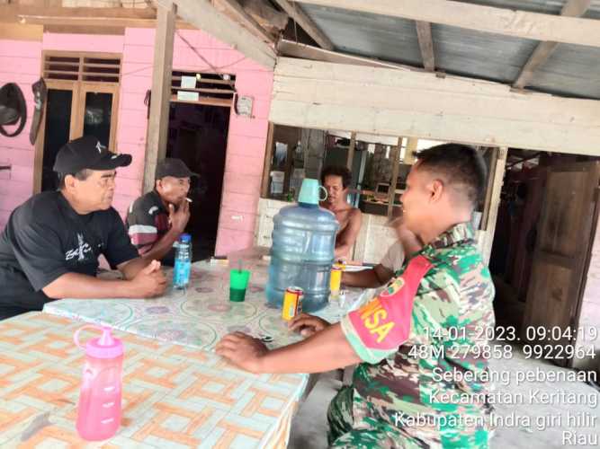 Tetap Turun Ke Wilayah Adakan Komsos Oleh Serka Marwandi