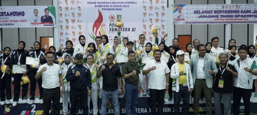 Tambah Dua Emas di Nomor Quadrant Putra dan Putri, Riau Dipastikan Juara Umum di Takraw